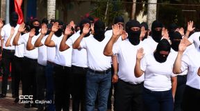 Juramentación de Policía Voluntaria en El Rama y Nueva Guinea