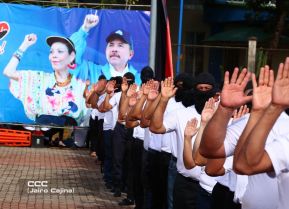 Juramentación de Policía Voluntaria en El Rama y Nueva Guinea