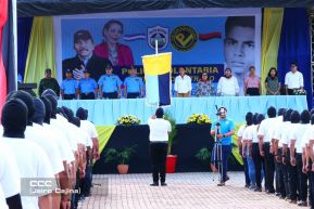 Juramentación de Policía Voluntaria en El Rama y Nueva Guinea