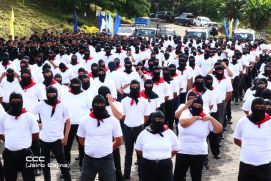 Juramentación de Policía Voluntaria en El Rama y Nueva Guinea