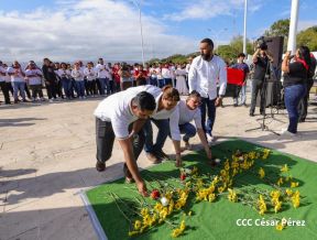 Nicaragüenses conmemoran el 91 aniversario del paso a la inmortalidad del General Augusto C. Sandino