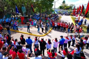 Nicaragüenses conmemoran el 91 aniversario del paso a la inmortalidad del General Augusto C. Sandino