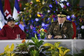 Juramentación del General Julio César Avilés Castillo como Jefe del Ejército de Nicaragua