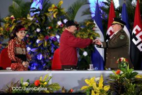 Juramentación del General Julio César Avilés Castillo como Jefe del Ejército de Nicaragua
