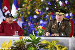 Juramentación del General Julio César Avilés Castillo como Jefe del Ejército de Nicaragua