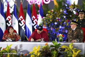 Juramentación del General Julio César Avilés Castillo como Jefe del Ejército de Nicaragua