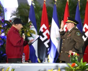 Juramentación del General Julio César Avilés Castillo como Jefe del Ejército de Nicaragua