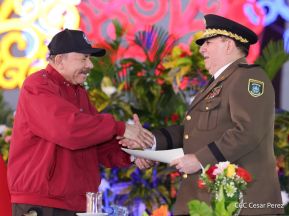 Juramentación del General Julio César Avilés Castillo como Jefe del Ejército de Nicaragua