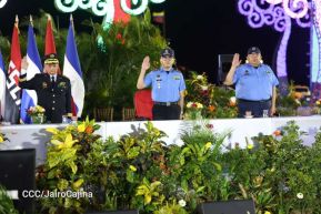 Acto de Juramentación del Primer Comisionado Francisco Díaz y Policías Voluntarios de Managua