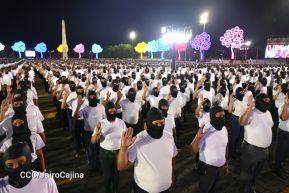 Acto de Juramentación del Primer Comisionado Francisco Díaz y Policías Voluntarios de Managua