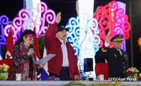 Acto de Juramentación del Primer Comisionado Francisco Díaz y Policías Voluntarios de Managua