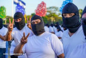 Acto de Juramentación del Primer Comisionado Francisco Díaz y Policías Voluntarios de Managua