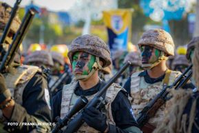Acto de Juramentación del Primer Comisionado Francisco Díaz y Policías Voluntarios de Managua