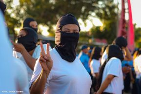 Acto de Juramentación del Primer Comisionado Francisco Díaz y Policías Voluntarios de Managua