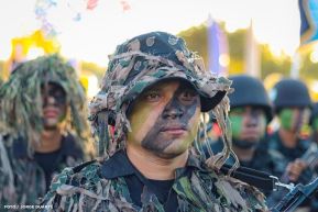 Acto de Juramentación del Primer Comisionado Francisco Díaz y Policías Voluntarios de Managua