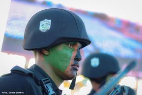 Acto de Juramentación del Primer Comisionado Francisco Díaz y Policías Voluntarios de Managua