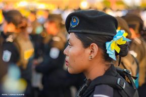 Acto de Juramentación del Primer Comisionado Francisco Díaz y Policías Voluntarios de Managua