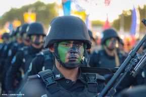 Acto de Juramentación del Primer Comisionado Francisco Díaz y Policías Voluntarios de Managua