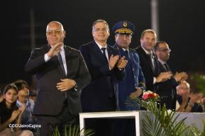 Acto de Juramentación del Primer Comisionado Francisco Díaz y Policías Voluntarios de Managua