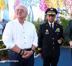 Acto de Juramentación del Primer Comisionado Francisco Díaz y Policías Voluntarios de Managua