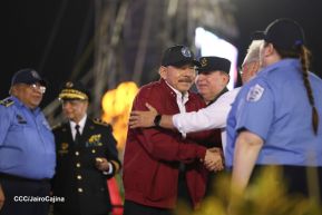 Acto de Juramentación del Primer Comisionado Francisco Díaz y Policías Voluntarios de Managua
