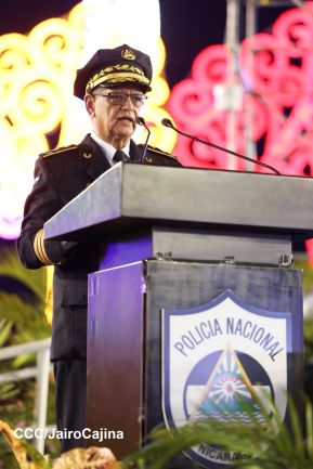 Acto de Juramentación del Primer Comisionado Francisco Díaz y Policías Voluntarios de Managua