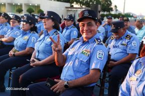 Acto de Juramentación del Primer Comisionado Francisco Díaz y Policías Voluntarios de Managua
