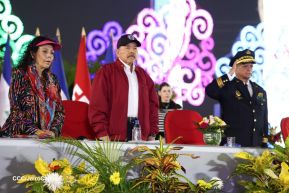 Acto de Juramentación del Primer Comisionado Francisco Díaz y Policías Voluntarios de Managua