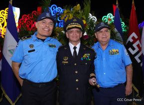 Acto de Juramentación del Primer Comisionado Francisco Díaz y Policías Voluntarios de Managua