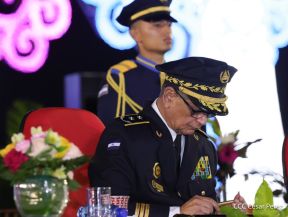 Acto de Juramentación del Primer Comisionado Francisco Díaz y Policías Voluntarios de Managua