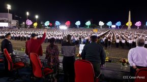 Acto de Juramentación del Primer Comisionado Francisco Díaz y Policías Voluntarios de Managua