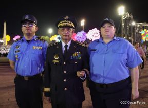 Acto de Juramentación del Primer Comisionado Francisco Díaz y Policías Voluntarios de Managua