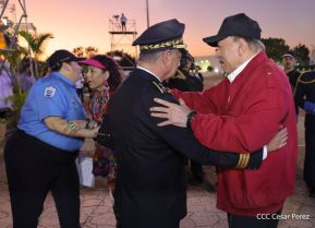 Acto de Juramentación del Primer Comisionado Francisco Díaz y Policías Voluntarios de Managua