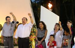 Daniel y Rosario conmemoran 78 Aniversario del Natalicio Comandante Carlos Fonseca