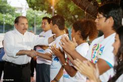 Daniel y Rosario conmemoran 78 Aniversario del Natalicio Comandante Carlos Fonseca