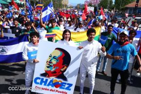Nicaragüenses homenajean al Comandante Eterno Hugo Chávez a 12 años de su tránsito a la inmortalidad