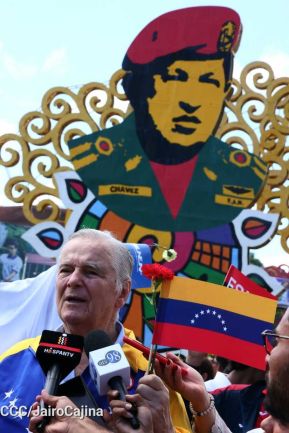 Nicaragüenses homenajean al Comandante Eterno Hugo Chávez a 12 años de su tránsito a la inmortalidad