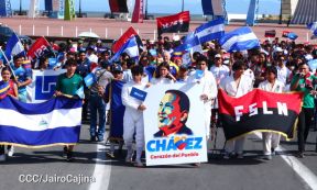 Nicaragüenses homenajean al Comandante Eterno Hugo Chávez a 12 años de su tránsito a la inmortalidad