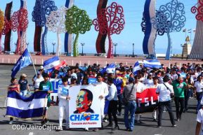 Nicaragüenses homenajean al Comandante Eterno Hugo Chávez a 12 años de su tránsito a la inmortalidad