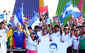 Nicaragüenses homenajean al Comandante Eterno Hugo Chávez a 12 años de su tránsito a la inmortalidad