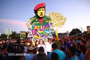 Nicaragüenses homenajean al Comandante Eterno Hugo Chávez a 12 años de su tránsito a la inmortalidad