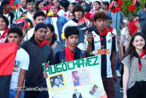 Nicaragüenses homenajean al Comandante Eterno Hugo Chávez a 12 años de su tránsito a la inmortalidad