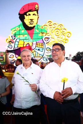 Nicaragüenses homenajean al Comandante Eterno Hugo Chávez a 12 años de su tránsito a la inmortalidad