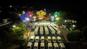 Acto de entrega de 500 unidades de buses y microbuses a transportistas de Nicaragua 