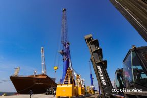 Acto de entrega de equipos de la República Popular China para modernizar Puerto Corinto