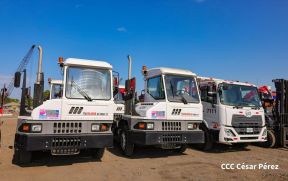 Acto de entrega de equipos de la República Popular China para modernizar Puerto Corinto