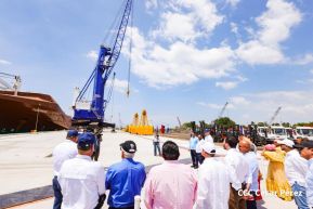 Acto de entrega de equipos de la República Popular China para modernizar Puerto Corinto