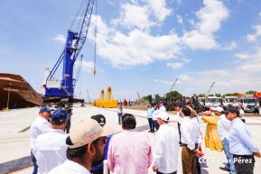 Acto de entrega de equipos de la República Popular China para modernizar Puerto Corinto
