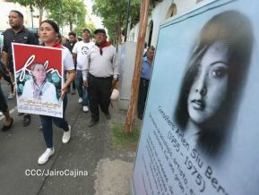 Nicaragüenses rinden honores a la Compañera Gladys Báez, forjadora de las generaciones revolucionarias