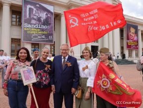 Acto por el 80 aniversario de la Victoria sobre el Fascismo en Managua